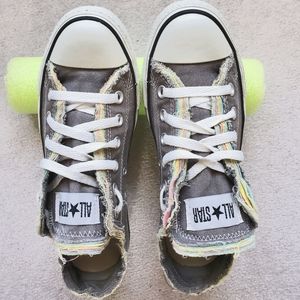 Chuck Taylors w/ Layered Frayed Edges